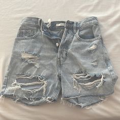 90s Girlfriend Style Pacsun Jean Shorts Medium Length Never Worn Size 24 Y2k Bottoms With Built-in Shorts For Summer, Y2k Style Bottoms With Built-in Shorts For Summer, High Waist Y2k Bottoms For Summer, High Waist Y2k Summer Bottoms, Y2k High Waist Summer Bottoms, Y2k Style High-waisted Shorts For Summer, Y2k Style Mid-rise Bottoms For Summer, Y2k Style Short Bottoms For Summer, Y2k Style Denim Bottoms For Summer