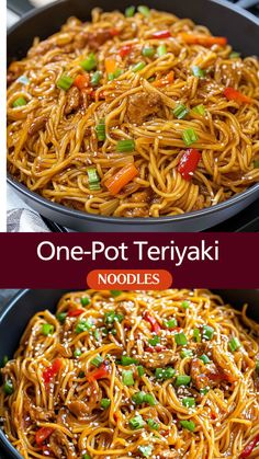 Make dinner easy with this One Pan Teriyaki Chicken and Noodles recipe. Juicy chicken, tender noodles, and a flavorful teriyaki sauce come together in just one pan for a quick weeknight meal. Ready in under 30 minutes, this family-friendly dish is perfect for busy nights and requires minimal cleanup. Teriyaki Chicken Noodle Bowl, One Pot Teriyaki Noodles, Teriyaki Chicken Pasta, Teriyaki Chicken Dinner, Chicken And Noodles Recipe, Noodles And Chicken, Easy Asian Noodle Recipes