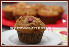 a close up of a muffin on a plate