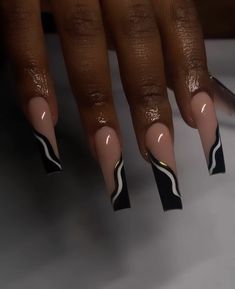 Simple Acrylic Nails, Her Nails, Classy Acrylic Nails, Exotic Nails, Unique Acrylic Nails, Long Square Acrylic Nails