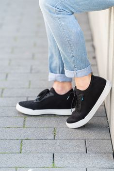 100% Waterproof sneakers. Breathable footwear for adventures no matter the day of the week, rain or shine. Vessi Footwear, Vessi Shoes, Plastic Boots, Shoes Black And White, Vegan Sneakers, Workout Moves