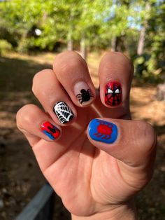 Mens Nails Simple, Short Nails For Men, Short Nails Masc, Men Halloween Nails, Short Masc Nails, Halloween Nails Men, Manicure Ideas For Men, Mens Manicure Design, Nails For Guys