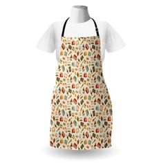 an apron that has been designed to look like it is made out of different objects