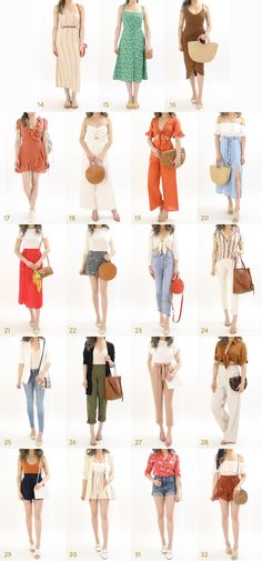 The ULTIMATE Summer Vacation Outfit Ideas Guide Vacation Jumpsuit Summer Outfits, Dress For Vacation Outfit Ideas, Palawan Outfit Ideas, Orange Skirt Outfit Summer, Bali Outfit Ideas Women, Orange Outfit Ideas Summer, Outfits For Bali Vacation, Goa Outfit Ideas, Mini Skirt Outfit Spring