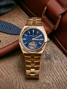 Vacheron Constantin Overseas - 6000V/110R-B733 Gold Watches For Men, Lux Watches, Rolex Wrist Watch, Interchangeable Bracelet, Tourbillon Watch, Gold Watch Men