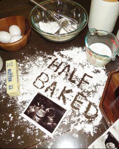 half baked pregnancy bump inspo Birth Reveal Ideas, Half Baked Couple Maternity Photo, Plus Size Half Baked Pregnancy Photo, Half Baked Photo Ideas, Monthly Belly Pictures Pregnancy, Half Baked Christmas Pregnancy