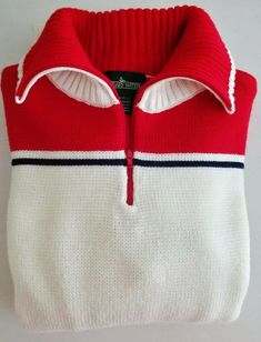 Retro Winter Tops With Ribbed Collar, Retro Tops With Ribbed Collar For Winter, Retro Winter Polo Sweater With Ribbed Collar, Retro Polo Sweater With Ribbed Collar For Winter, Retro Knitted Sweater For Cold Weather, Vintage Winter Sweater With Ribbed Collar, Boundary Waters, Jersey Vintage, Ski Sweater