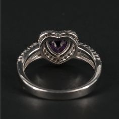 This Beautiful Amethyst And Diamond Ring Is Gorgeous!! Size 6 Or 7, Amethyst And Diamond Ring, Kay Jewelers, Ring Color, Amethyst Ring, Womens Jewelry Rings, A Heart, Color Purple, Diamond Ring, Amethyst