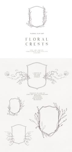 the logo for floral crests