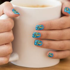 Seahorse Minx Nails, Created By, Nail Art, Nails, Stars, Art, Nail Arts