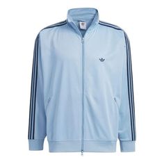 adidas originals BB Tracktop 'Ambient Sky' IK9150 Casual Track Jacket With Side Stripes For Spring, Spring Casual Track Jacket With Side Stripes, Casual Spring Track Jacket With Side Stripes, Adidas Casual Moisture-wicking Track Jacket, Casual Adidas Track Jacket For Sports, Casual Track Jacket For Spring Light Sports, Adidas Cotton Track Jacket For Sports, Adidas Athleisure Track Jacket For Streetwear, Casual Adidas Track Jacket For Streetwear