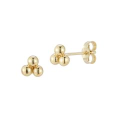 Dress up your looks with these LUMINOR GOLD 14k Gold Tri Beaded stud earrings. Click on this JEWELRY & WATCHES GUIDE to learn about fit, styles, materials and more! Dress up your looks with these LUMINOR GOLD 14k Gold Tri Beaded stud earrings. Click on this JEWELRY & WATCHES GUIDE to learn about fit, styles, materials and more! FEATURES Dimensions: 3.5 mm x 3.5 mm Backings: post Metal: 14k gold Plating: 14k gold Finish: polished Packaging: velvety pouch Size: One Size. Color: Yellow. Gender: fem 14k Yellow Gold Round Bead Earrings, 14k Yellow Gold Earrings With Round Beads, Gold Earrings With 14k Round Beads, 14k Gold Earrings With Round Beads, Beaded Stud Earrings, Post Metal, Gold Plating, Gold Finish, Gender Female