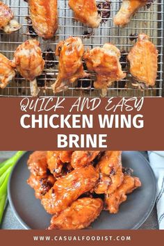 You've got to try this quick and easy Chicken Wing Brine Recipe! This brine for Chicken Wings is the secret to Tender, juicy and flavorful chicken wings every time. This brine uses just a handful of ingredients and is easy to make. This simple chicken wing brine is simple to make and will give you the best chicken wings. www.casualfoodist.com Wing Brine Recipe, Frying Chicken Wings, Brine For Chicken Wings Recipe, Brine For Chicken Wings, Brine For Chicken, Chicken Wing Brine, The Best Chicken Wings, Best Chicken Wings