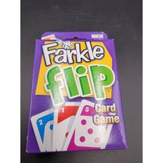 the card game is called farkle flip it has four cards and three dices