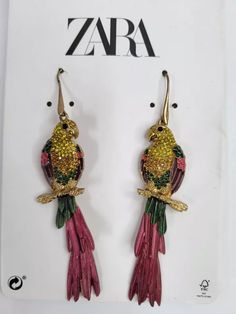 ZARA Woman GOLDEN JEWEL multicolor EARRINGS #5454a | eBay Affordable Statement Earrings By Zara, Elegant Zara Drop Earrings, Zara Earrings 2022, Zara Gold Drop Earrings, Zara Metal Drop Earrings, Multicolor Earrings, Zara Women, Zara