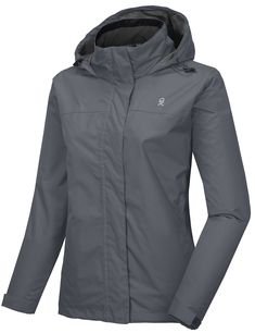 PRICES MAY VARY. Polyester Imported WATERPROOF & WINDPROOF - This jacket features DWR Finish and PU coated membrane offers waterproof performance protect you from wet weather, critically seam sealed keep you dry and comfortable ADJUSTABLE FIT - 1)Attached hood with peripheral cord is highly adjustable and friendly, it can be rolled into collar when not in use；2)Hook-and-loop cuffs and elastic drawcord hem block out wind and provide a secure fit；3)Lined Chin Guard for ultimate comfort；4)A storm f Travel Clothing, Waterproof Rain Jacket, Rain Coat, Wet Weather, Waterproof Jacket, A Storm, Jacket Design, Hand Warmers, Special Features