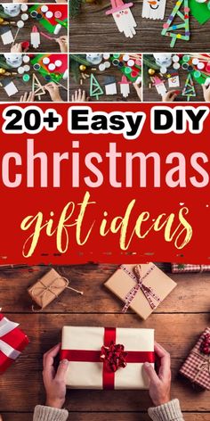 christmas gift ideas for the family to make with their kids and friends, including gifts