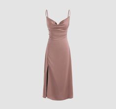 Outfit Elegantes, Vestidos Color Rosa, Womens Trendy Dresses, Wedding Guest Dress Summer, Cosplay Outfits, Guest Outfit, Pink Satin, Trendy Dresses, Wedding Guest Outfit