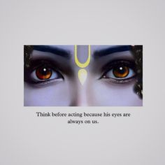 Krishna Eyes are always on us