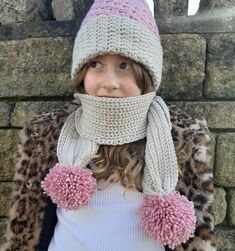 Beautiful handmade chunky crocheted hat and scarf set.  Suitable for toddlers and kids.  Machine Washable at 30 degrees. The scarf measures 41 inches or 47 inches to the end of each pom pom.  Toddler hat to fit approx. ages 1 - 4 years Child's hat to fit approx. ages 5 - 10 years Please note that as each item is handmade to order the size may vary slightly. Colours can be changed and contrasting colours can be changed to suit your preference, please email me for more information or if you would like different colours than those shown. Made with 100% acrylic yarn. Hat And Scarf Set, Pompom Scarf, Crocheted Hat, Contrasting Colours, Childrens Hats, Hat And Scarf Sets, Toddler Hat, Hat And Scarf, Scarf Set