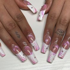 Short Y2k Nails, Nails Acrylic Y2k, Y2k Nails Acrylic, Acrylic Nails Y2k, Nails Y2k, Long Acrylic Nail Designs, Minimal Nails, Y2k Nails, Really Cute Nails