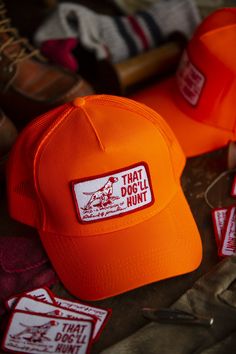 Hunting Product Photography, Men’s Hat, Snapback Aesthetic, Cool Hats For Men, Dope Hats, Mens Trucker Hat, Hunting Hat, Orange Hats, Personalized Hats