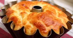 a bundt cake sitting on top of a pan