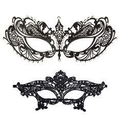 PRICES MAY VARY. Unique Design : Filigree metals are soft and bendable so they can be easily adjusted to your face. We use elastic bands which allows you to adjust the mask to your head depending on your preference. You will feel very comfortable even won't notice that you're wearing them. Steal The Spotlight : Our chic, intricate and absolutely gorgeous filigree masks are guaranteed to make everyone in the party admire the drama and mystery it brings to your costume. Its rhinestone embellishmen Mask Butterfly, Prom Costume, Metal Mask, Carnival Themed Party, Christmas Carnival, Lace Mask, Venetian Mask, Masks Masquerade, Masquerade Party