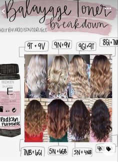 Highlight Tools For Hair, 6rv Matrix Hair Colors, Blonde Eq Shades, Toner Formulas Shades Eq, Redkin Eq Shades Toner Formulas, Redken Blonde Toners, Redeem Shades Eq Formulas, Shades Formulas Hair Colors, Shades Toner Formulas