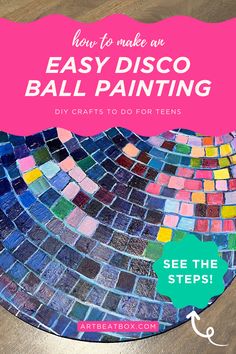 an easy to make diy mosaic ball painting project