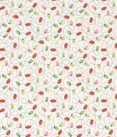 a white background with red and green leaves