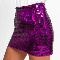 Flirty Little Purple Mini Skirt .Zipper.Great With Heels Or Boots. Purple Mini Skirt, Sequin Mini Skirt, Skirt Zipper, Sequin Mini Skirts, Sequin Mini, Color Purple, Mini Skirt, Sequin, Mini Skirts