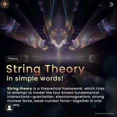 an image of a website page with the words string theory in simple words on it