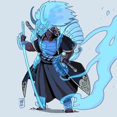 ArtStation - Del'Tora Quest, Bone Dust Way Of The Astral Self Monk Dnd, Astral Self Monk Art, Werewolf Anime Art, Susanoo Concept Art, Astral Self Monk Dnd, Dnd Samurai Character Design, Astral Self Monk, Dnd Monk Character Design, Samurai Character Art