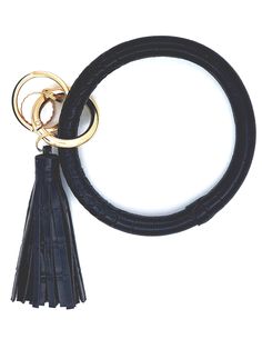 Our wristlet keychains will be your favorite new accessory! The O ring and matching tassel make this keychain easy to find in a bag or when laying amongst other belongings. Simply slip it over the wrist for hands free carry. These make great gifts! Available in a variety of solids and patterns to match any brand and style of purse! Trendy Black Keychain With Key Leash, Trendy Black Keychains, Black Keychain With Key Leash For Personal Use, Hands Free, O Ring, Great Gifts, Pattern, Gifts, Black