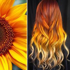 Sunflower Hair, Hairstylist Hairstyles, Cute Hair Colors, Hair Color Purple, Pretty Hair Color, Hair Color Blue, Hair Dye Colors