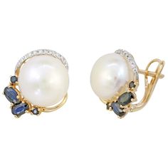 Earrings Yellow Gold 14 K Diamond 14-RND-0,05-H/VS1A Pearl diameter 12,0-12,5 - 2-23,17ct Sapphire 4-1,26ct Sapphire 4-0,16ct Weight 9.72 grams With a heritage of ancient fine Swiss jewelry traditions, NATKINA is a Geneva based jewellery brand, which creates modern jewellery masterpieces suitable for every day life. It is our honour to create fine jewelry, and it’s for that reason that we choose to only work with high-quality, enduring materials that can almost immediately turn into family heirl Blue Pearl Earrings, Yellow Gold Drop Earrings, White Gold Pendant Necklace, Cognac Diamonds, Modern Jewellery, Jewellery Brand, Yellow Gold Earrings, White Gold Chains, Blue Sapphire Diamond