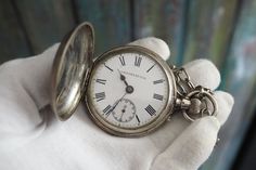 CHONOMETER   - 185-90's American   pocket watch - solid silver case -  mechanical movement -  manual winding Diameter of the case - 52mm without the crown. Thickness: 17mm with the glass Condition: checked and serviced, Pre-owned, perfect working condition, signs of age and use Pocket Watches, Mechanical Movement, The Crown, Aging Signs, Pocket Watch, Bulgaria, Jewellery And Watches, Jewelry Watches, Etsy Accessories