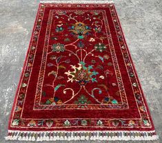 Designed by kuzuRugs Materials: Wool Width: 2.5 feet Length: 4.2 feet About this item Details of this Beautiful Rug: Design: Bijar KPSI: 90-100 knots Size: 2'5 " x 4'2" ft - 78 x 130  cm Material: Ghazni Wool, Foundation Cotton & Natural Veg Dyes. Origin: Weaved in Afghanistan 100% Handmade ( Hand Knotted ), 100% Hand Washed and finishing are done in Lahore Pakistan. Condition: New Prefer Interior: Contemporary and Traditional Finishing: Professionally traditional hand scrub wash no machines are Interior Contemporary, Hand Scrub, Persian Style, Lahore Pakistan, Rug Bathroom, Pile Rug, Bathroom Rug, Rug Kitchen, Hand Spun Wool