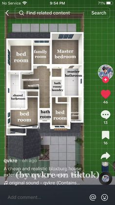 House Design Layout Bloxburg, 2 Person Bloxburg House Layout, Bloxburg 30k House Ideas, Lay Out Bloxburg, Bloxburg House Layouts 40k, Alaska Violet Bloxburg House Layout, Bb House Layout, 30k Bloxburg House Layout, Bloxburg House Layouts Suburban