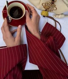 French Red Aesthetic, Red Era, Inspiration Tattoos, A Cup Of Coffee, Autumn Aesthetic, Red Aesthetic, Cup Of Coffee, Cherry Red, Aesthetic Photo