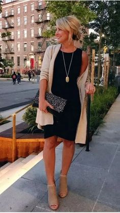 Chicos Fashion, Black Dress Outfits, Office Outfit, Mode Casual, Casual Work Outfits, Looks Chic, Work Outfits Women, 가을 패션