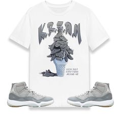 This T-Shirt is designed to match with your sneakers. Complete your Sneaker outfit with this exclusive design Shipping: * Items usually ship within 4-9 business days. * Please verify your shipping address is correct during checkout. Materials & Sizing: * 100% Soft Cotton. * Everything is quality checked twice before it leaves our hands to make sure that you get the best product possible. * Shirts fit true to size! Please double check that you have the correct size before ordering. Production sta Gray Breathable T-shirt For Streetwear, Breathable Gray T-shirt For Streetwear, Jordan Style, Handmade Shirts, Jordan 13 Retro, Sneaker Tee, Jordan 12 Retro, Air Jordan Sneakers, Jordan Sneakers