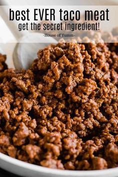 the best ever taco meat get the secret ingredient