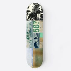 a skateboard that has been altered to look like it is made out of paper