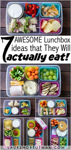 lunch box ideas that they will actually eat