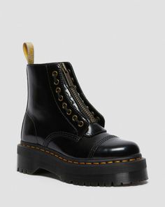 Yellow Leather Platform Boots With Round Toe, Yellow Platform Ankle-high Boots, Dr Martens Sinclair Boots, Dr Martens Sinclair, Platforms Boots, Platform Boots Women, Oxford Boots, Black Platform Boots, Black Oxfords