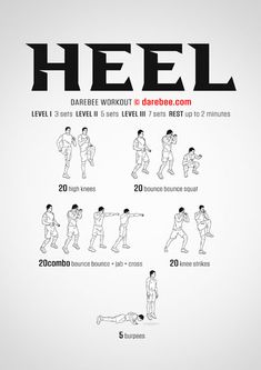 a poster with instructions for how to do an exercise in the shape of a man