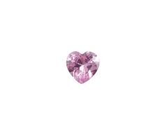 a pink heart shaped diamond on a white background