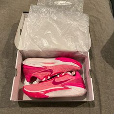 Size 13w 11.5m Brand New Never Worn Bought Off Of Snkrs App Hot Pink Basketball Shoes, Colorful Basketball Shoes, Colorful Volleyball Shoes, Nike Gt Cut, Vb Shoes, Gt Cut 2, Zapatillas Nike Basketball, Hoop Shoes, Bball Shoes